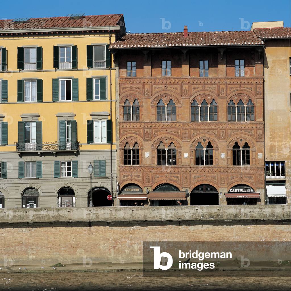 Palazzo Agostini, Pisa, (brick, fired in mold)