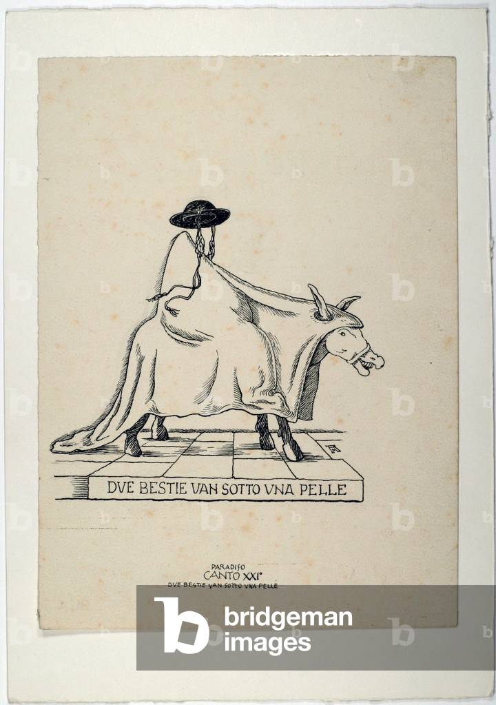 Dantesque Album (Album Dantesco), 1920-30 (pencil, Indian ink, gouache)
