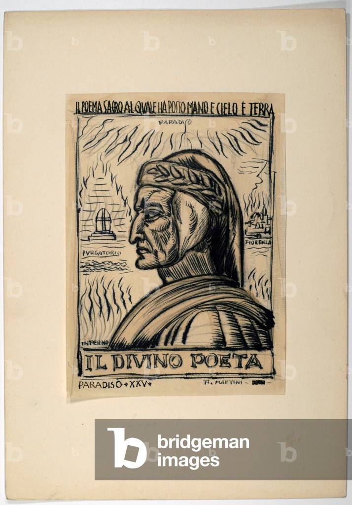 Dantesque Album (Album Dantesco), 1920-30 (pencil, Indian ink, gouache)