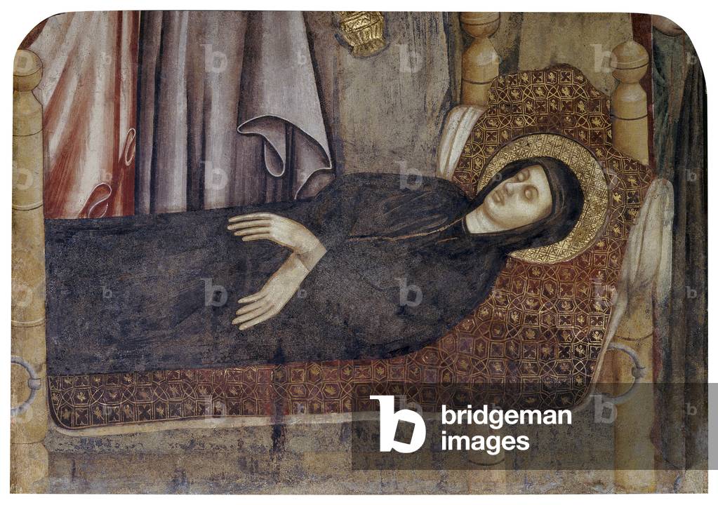 The Funeral Procession of the Virgin Mary (Funerali di Maria), 14th Century, detached fresco