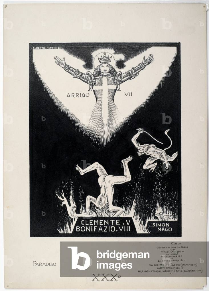 Dantesque Album (Album Dantesco), 1920-30 (pencil, Indian ink, gouache)