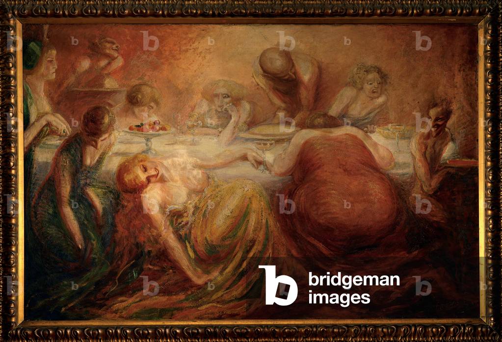 The Capital Vices, 1918 (oil on canvas)