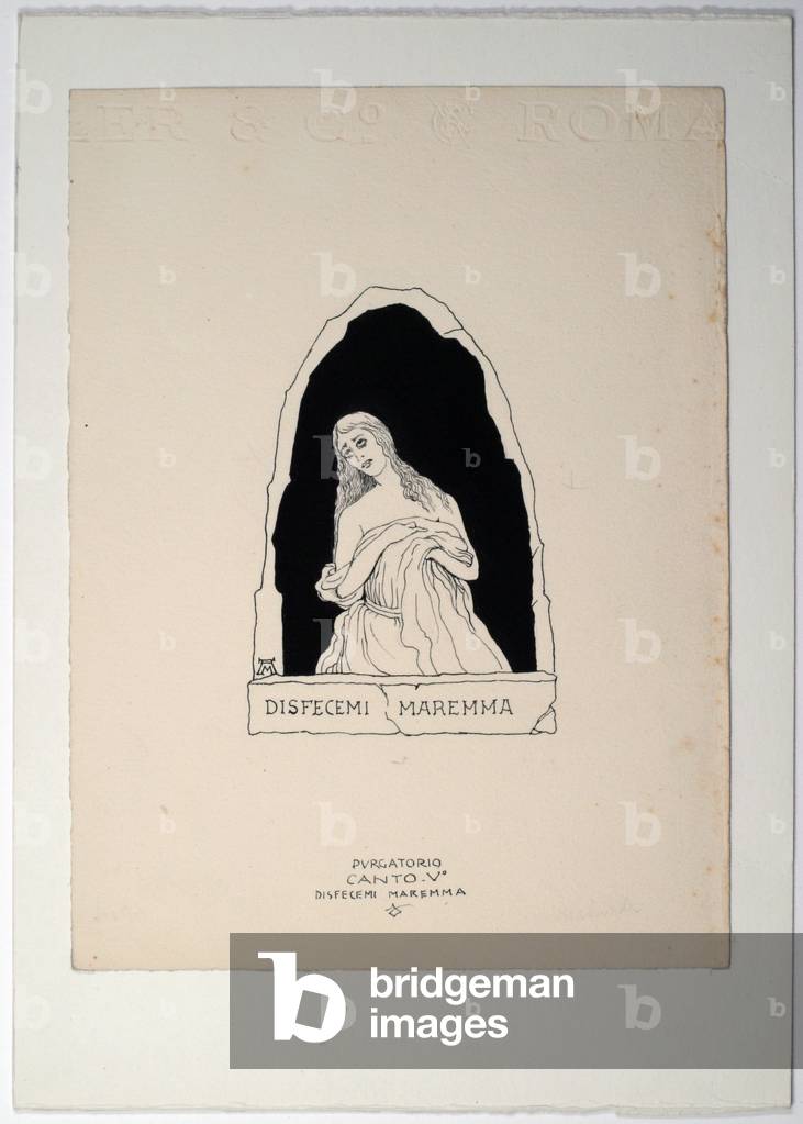 Dantesque Album (Album Dantesco), 1920-30 (pencil, Indian ink, gouache)