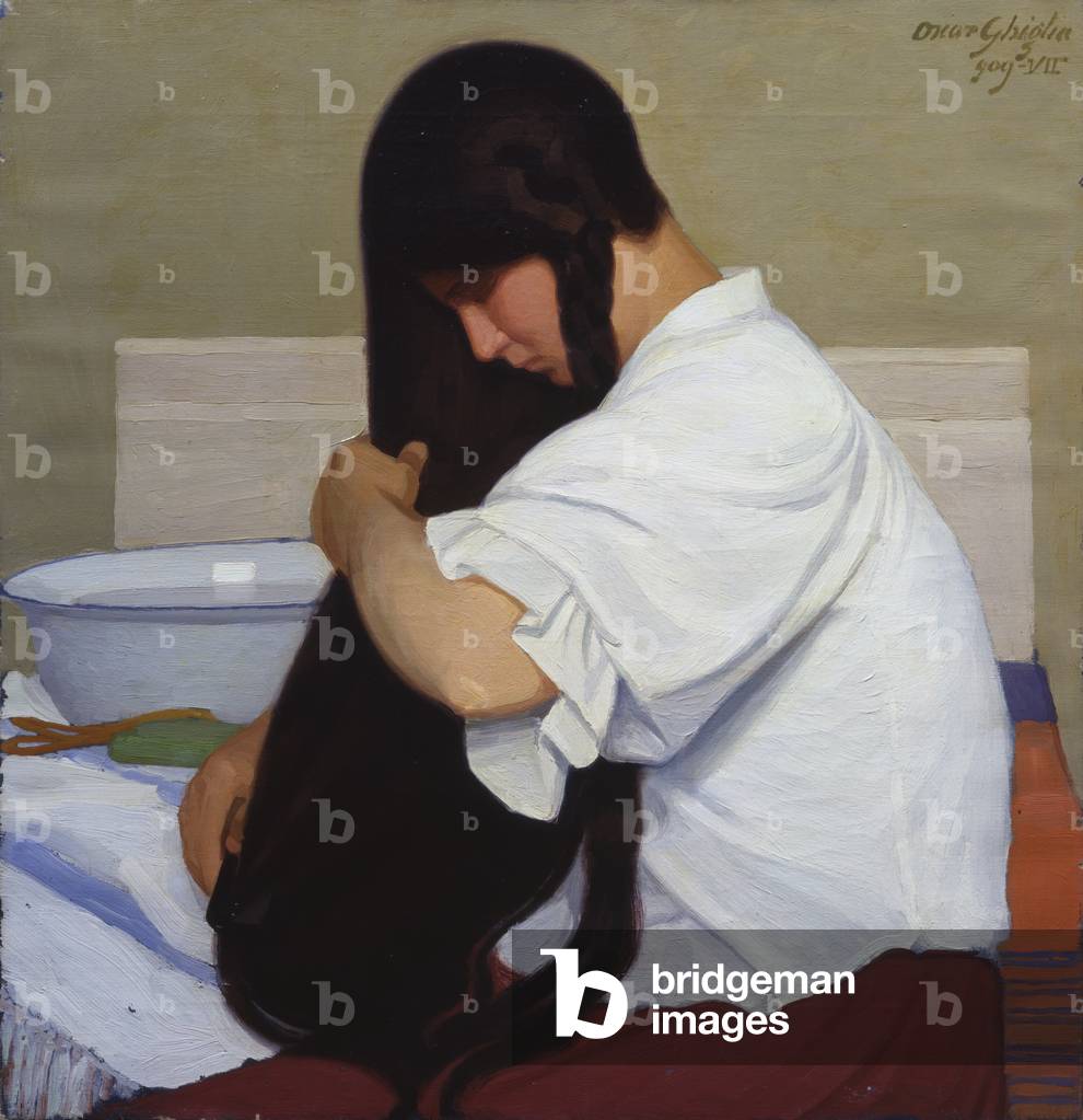 White Shirt, by Oscar Ghiglia, 1909, 20th Century, oil on canvas