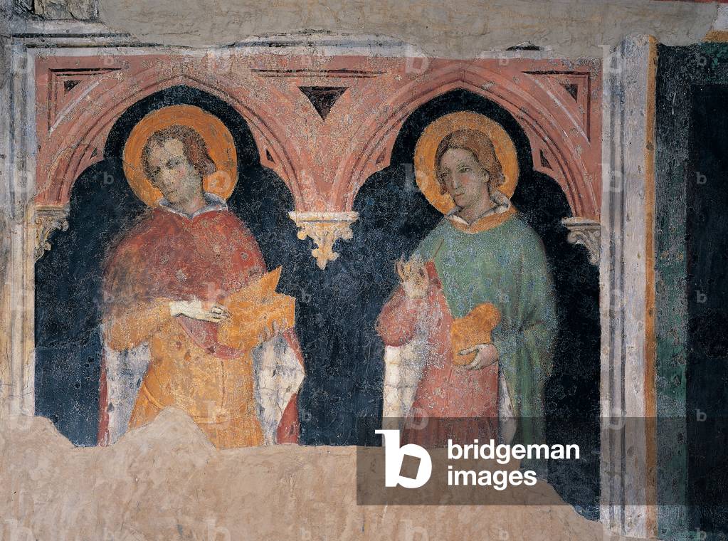 Two Young Saints, (fresco)
