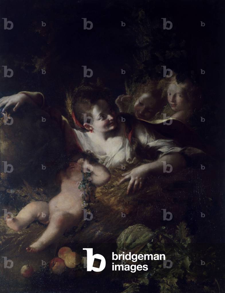 Allegory of Summer, by Bartolomeo Guidobono also known as Prete Senese,  1690 - 1699, 17th Century, oil on canvas, 114 x 140 cm
