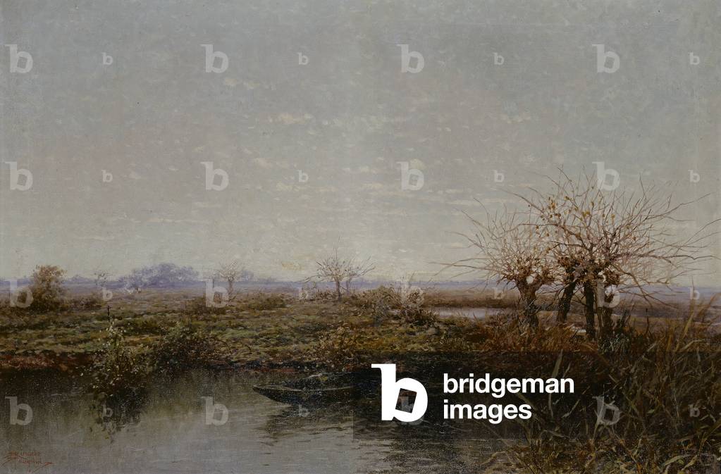 Autumn Morning (oil on canvas)