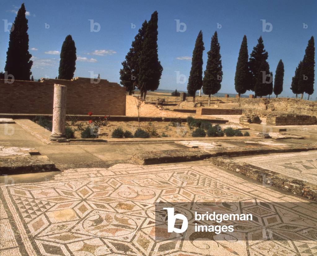 Flooring of a house, 2nd Century b.C.(mosaic)