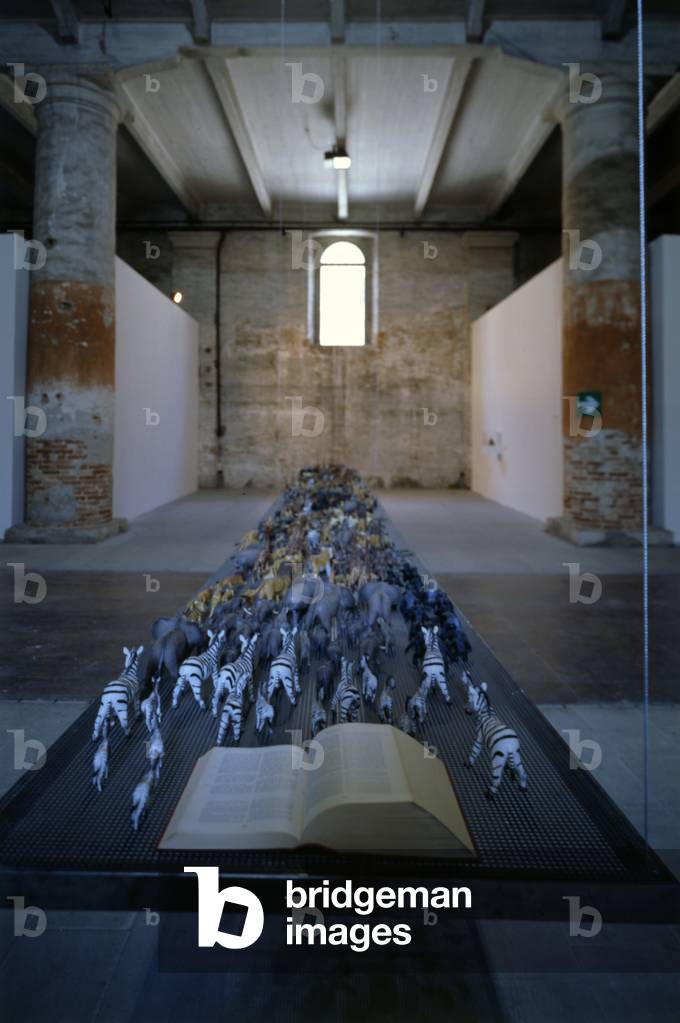 Found a Mental Connection, 1998 (installation with animals in plastic or rubber)