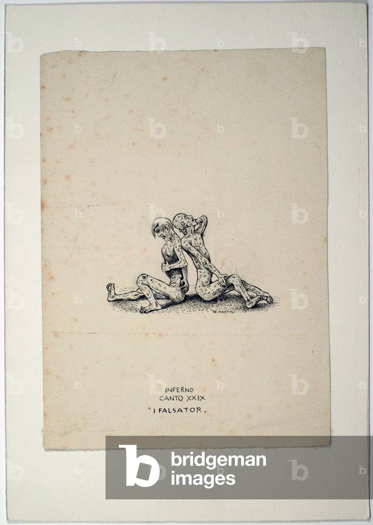 Dantesque Album (Album Dantesco), 1920-30 (pencil, Indian ink, gouache)