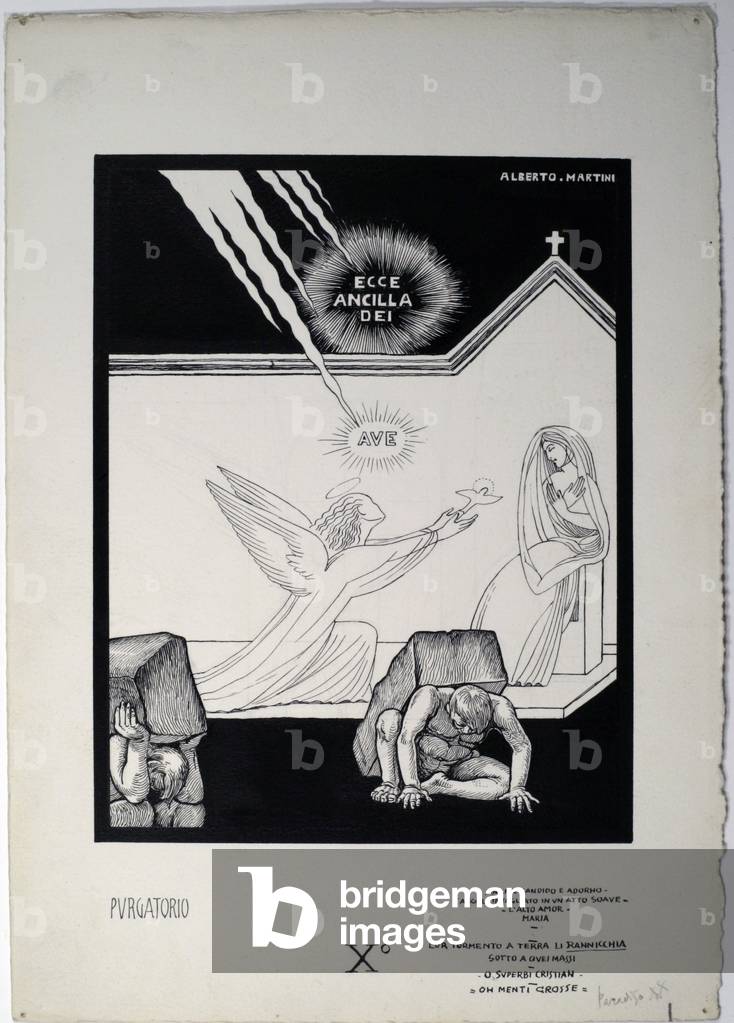 Dantesque Album (Album Dantesco), 1920-30 (pencil, Indian ink, gouache)