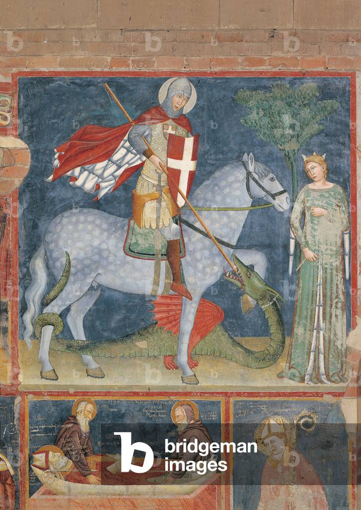 St George and the Princess, (fresco)