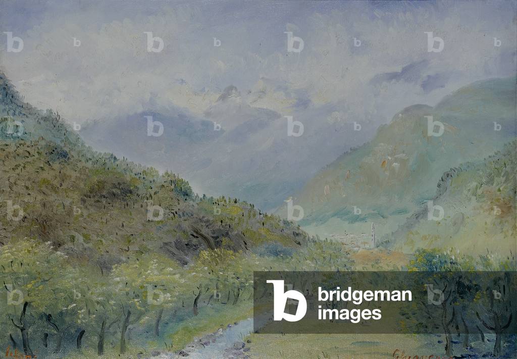 Chiavenna, 1959 (oil on canvas)