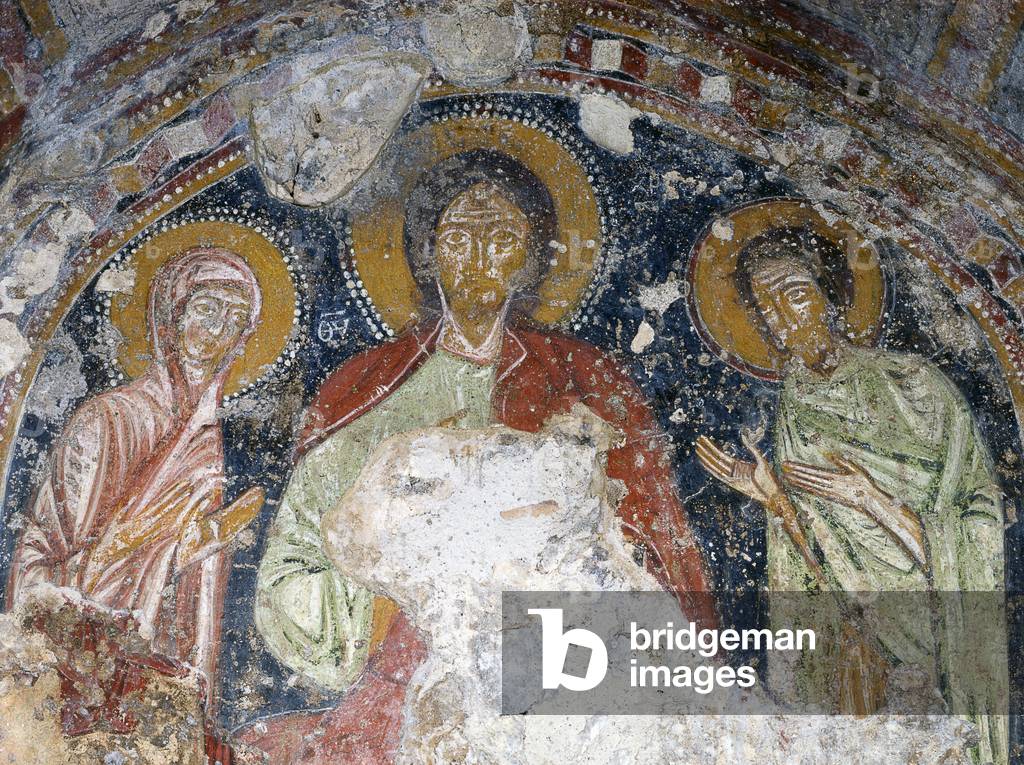 Deesis, by Unknown Artist, 5th - 11th Century, fresco