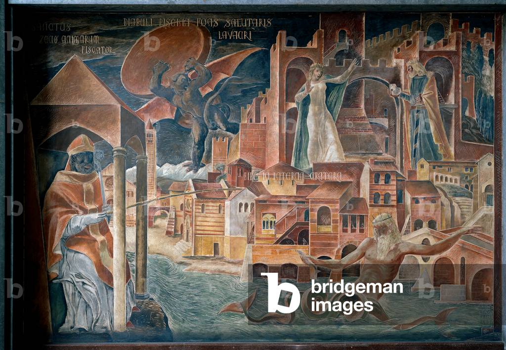 St Zeno the Fisherman, 1939 (fresco)