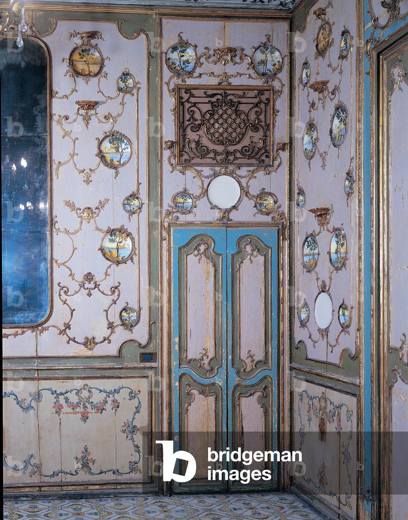 Palermo, Palazzo Comitini, decoration of one of two boudoirs near the Princes' Bedroom, 1771