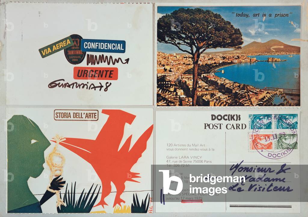 Mail Art, 1979 (postcard collage)
