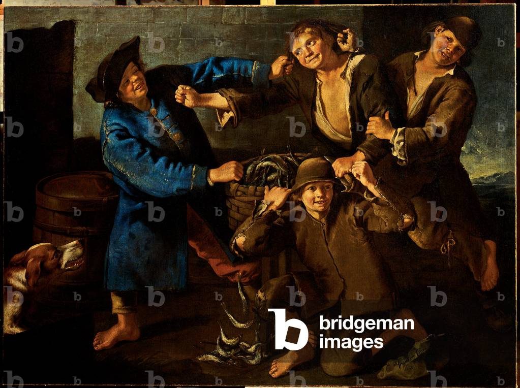 Brawl between Boys, 1705 - 1710 (oil on canvas)