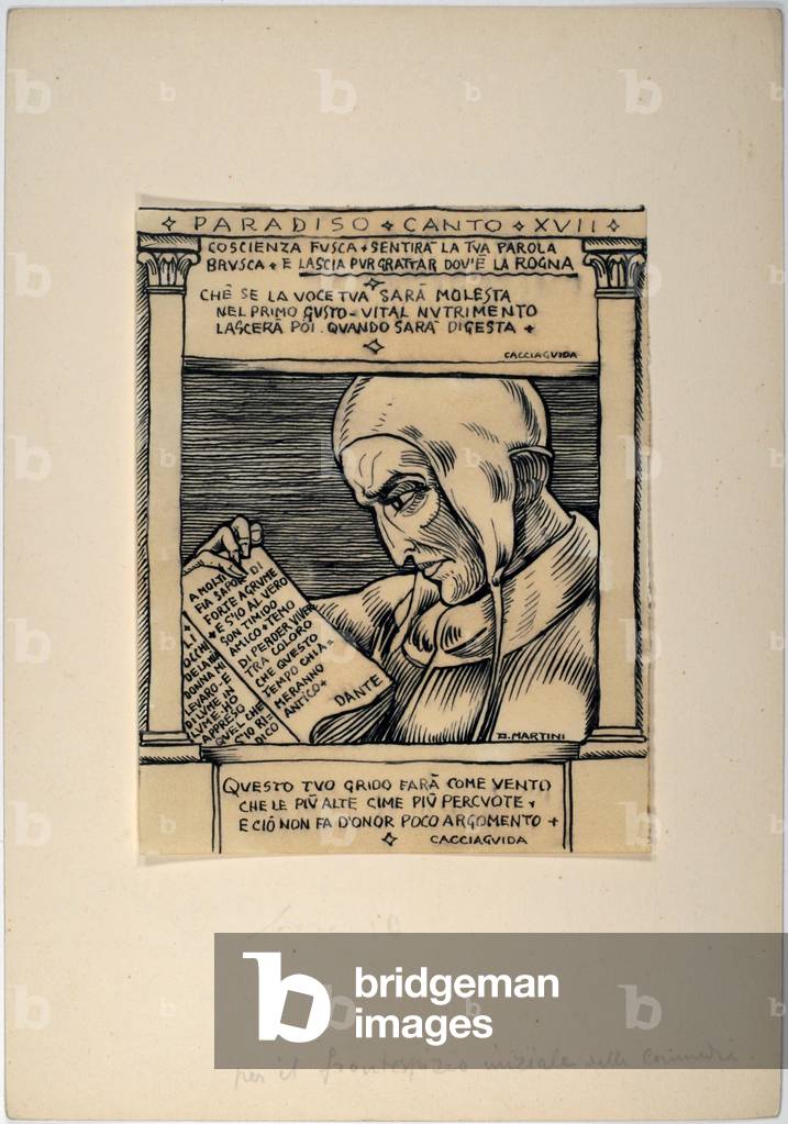 Dantesque Album (Album Dantesco), 1920-30 (pencil, Indian ink, gouache)