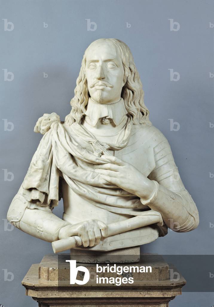 The Archduke Leopold Wilhelm (Erzherzog Leopold Wilhelm), by Franáois Dieussart, 1656, 17th Century, marble, 72 cm
