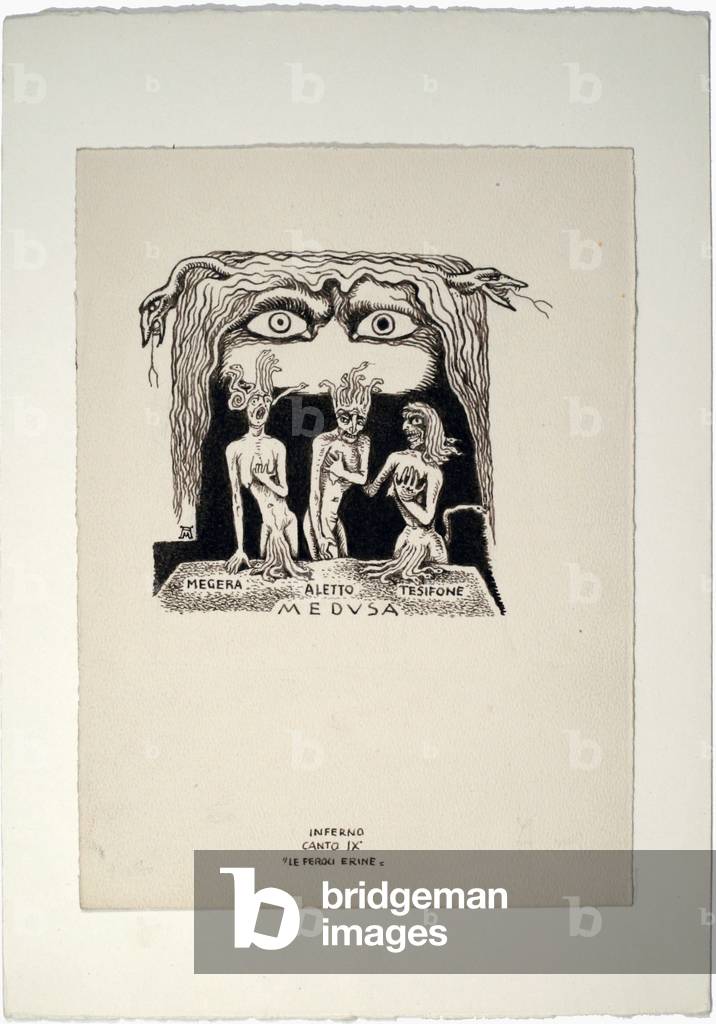 Dantesque Album (Album Dantesco), 1920-30 (pencil, Indian ink, gouache)