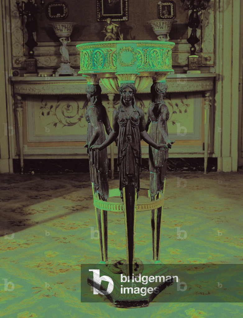 Tripod, by Manufacture of Sicily, 1780 - 1820, 18th - 19th century (carved wood)