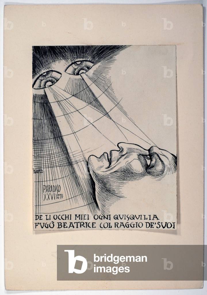 Dantesque Album (Album Dantesco), 1920-30 (pencil, Indian ink, gouache)