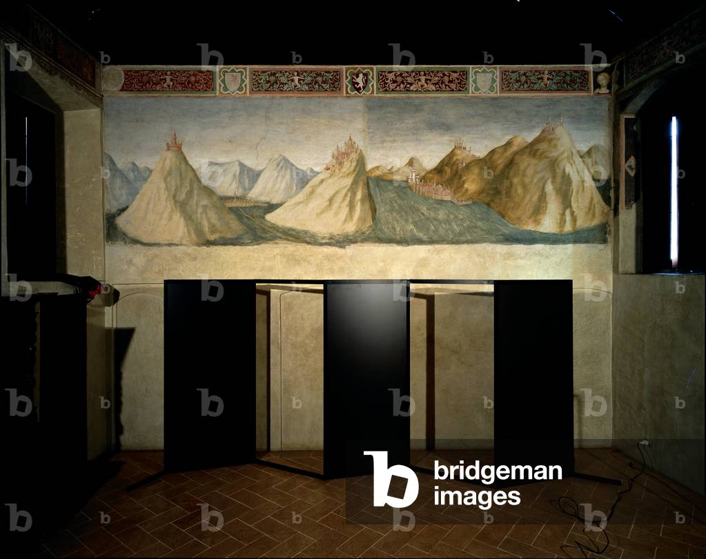 Imaginary Landscape (Hungarian Landscape in Veszprem), 1435 (fresco)