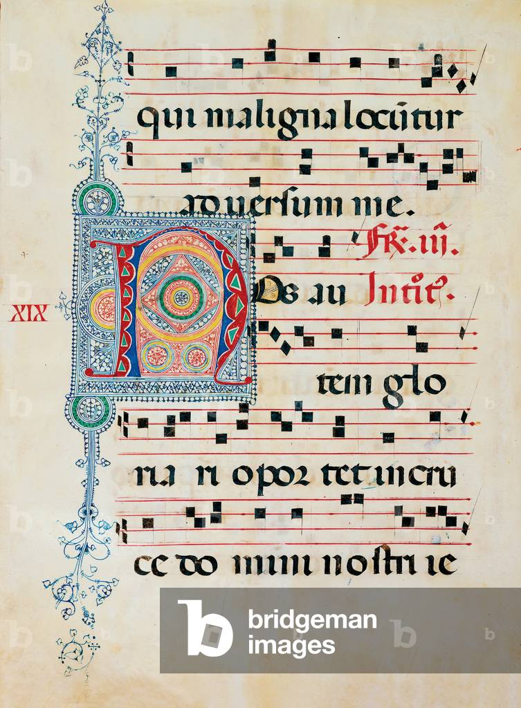 Gradual from Palm Sunday to the XXIV Sunday after Pentecost, (illuminated manuscript)