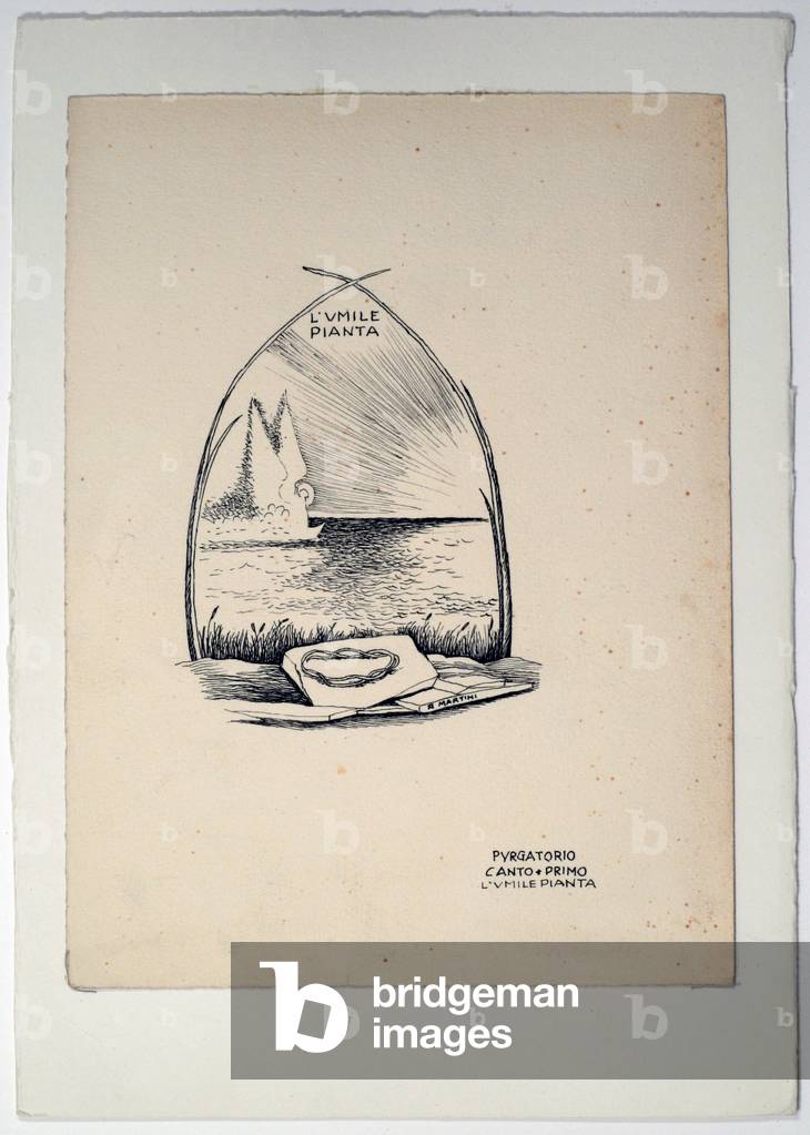 Dantesque Album (Album Dantesco), 1920-30 (pencil, Indian ink, gouache)