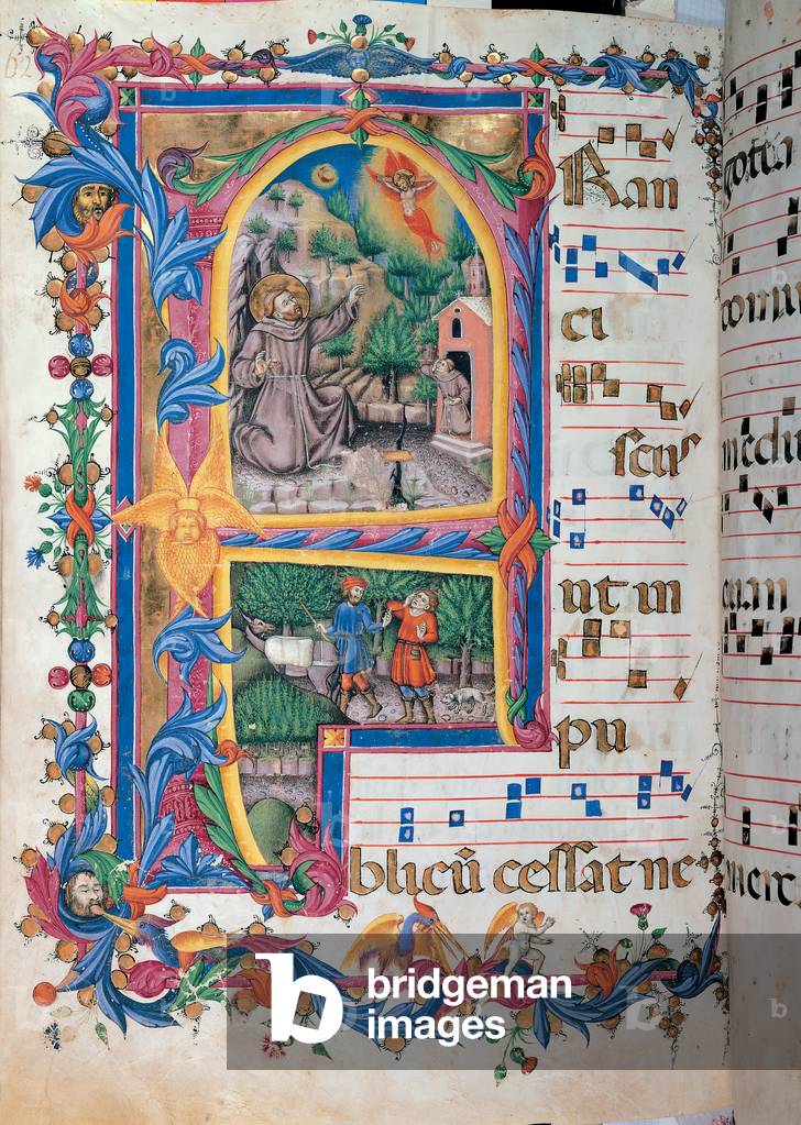 Day and night Antiphonary from the 6th Sunday after Pentecost to the Advent, (illuminated manuscript)