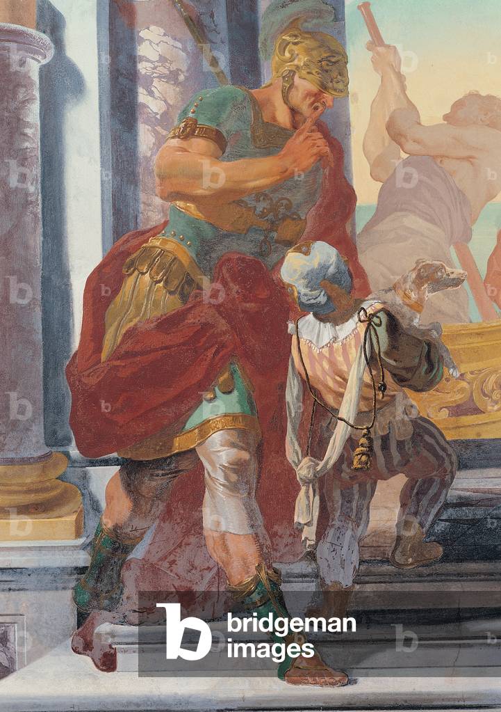 Stories of Caesar and Cleopatra: Cleopatra Boarding, 1740 (fresco)