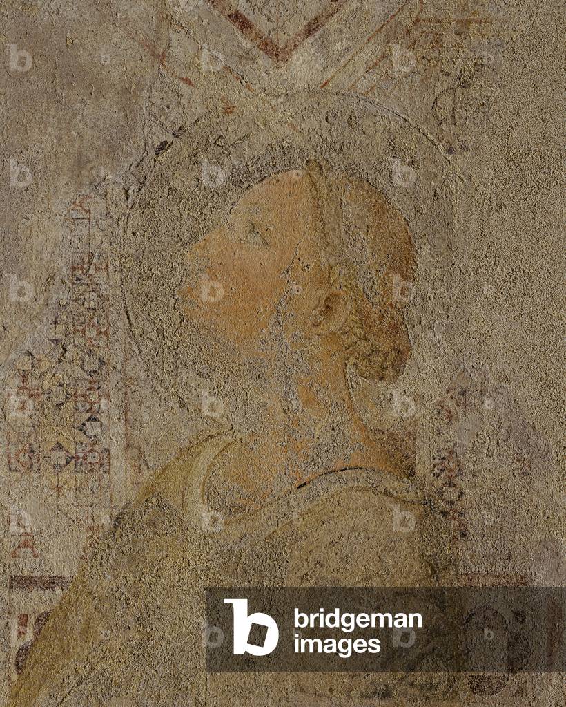 Crucifixion (Crocifissione), by Master of San Gottardo (Giotto's Workshop), 1340, 14th Century, detached fresco