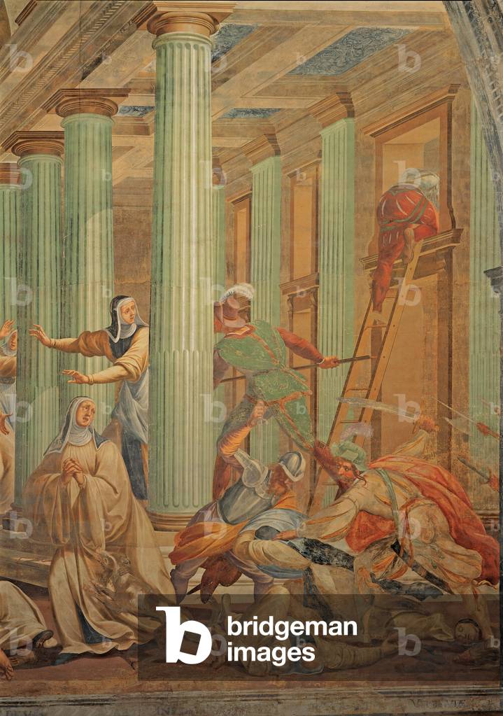 Martyrdom of Cistercian Nuns in Vittavia, Poland, (fresco)