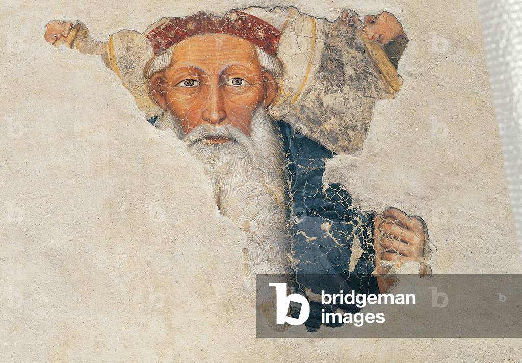 Bishop Saint, (fresco)