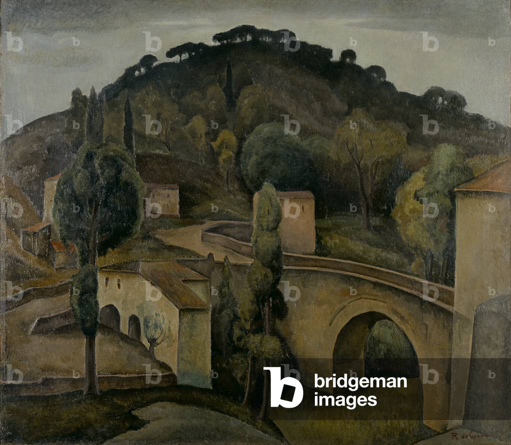 The Bridge of Scopeti, 1925 (oil on canvas)