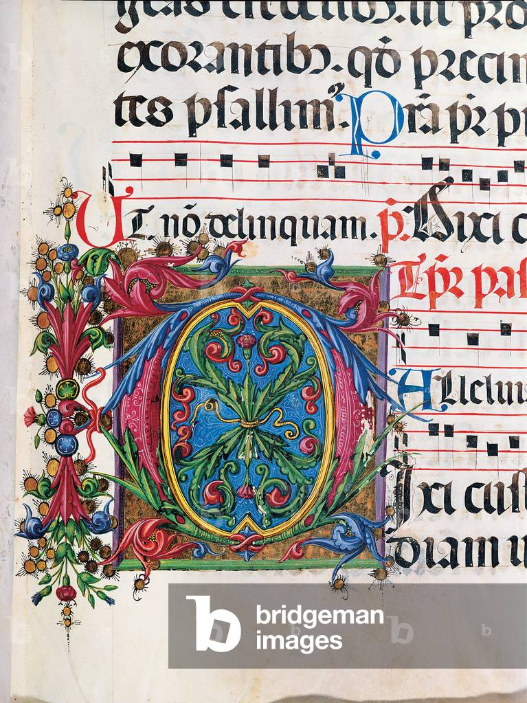 Psalter with weekday holiday day Hymns according to the Roman Curia, 1474 (illuminated manuscript)