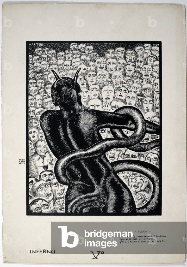 Dantesque Album (Album Dantesco), 1920-30 (pencil, Indian ink, gouache)