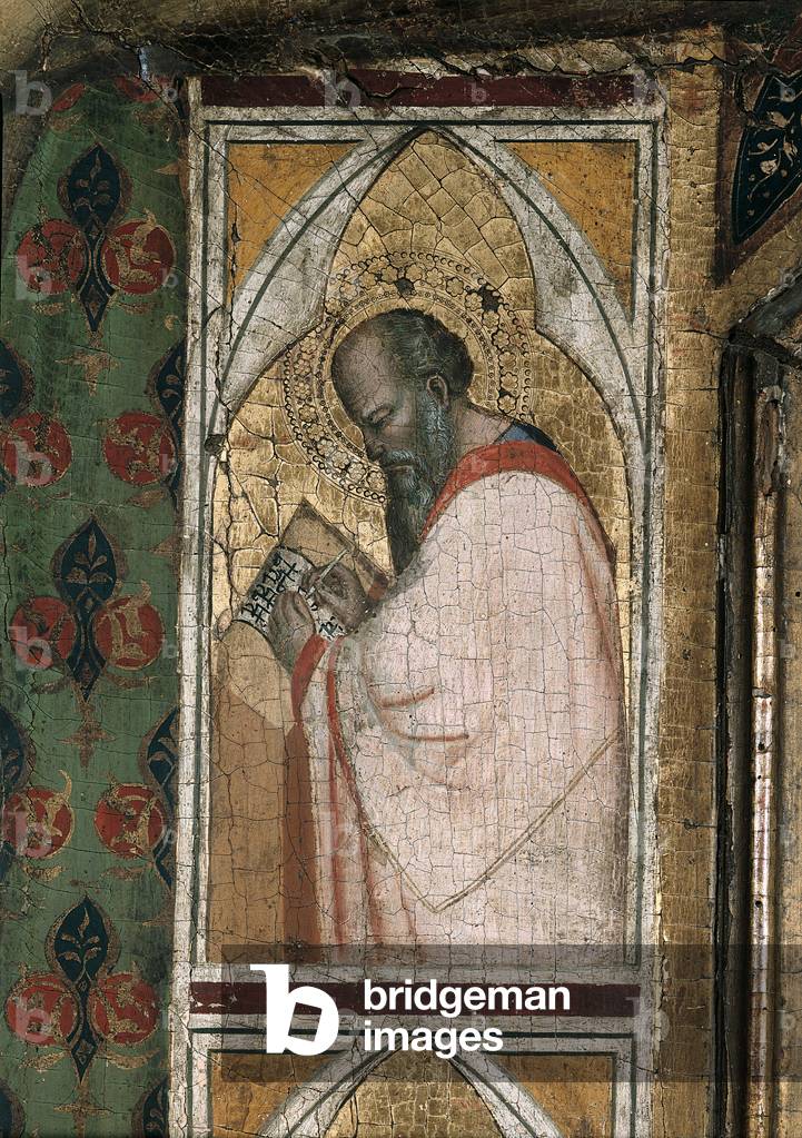 Crucifix (Crocifisso), by Florentine artist, 1350 - 1400, 14th Century, tempera on board, 480 x 420 cm