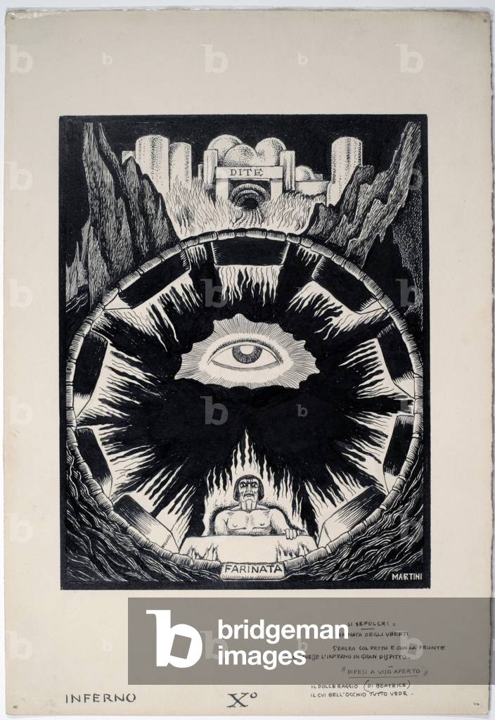 Dantesque Album (Album Dantesco), 1920-30 (pencil, Indian ink, gouache)
