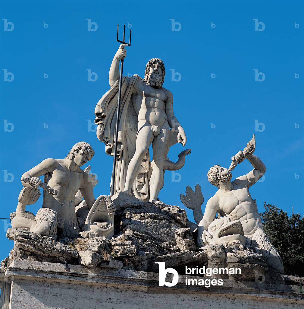 Fountain of Neptune in Piazza del Popolo, 1823