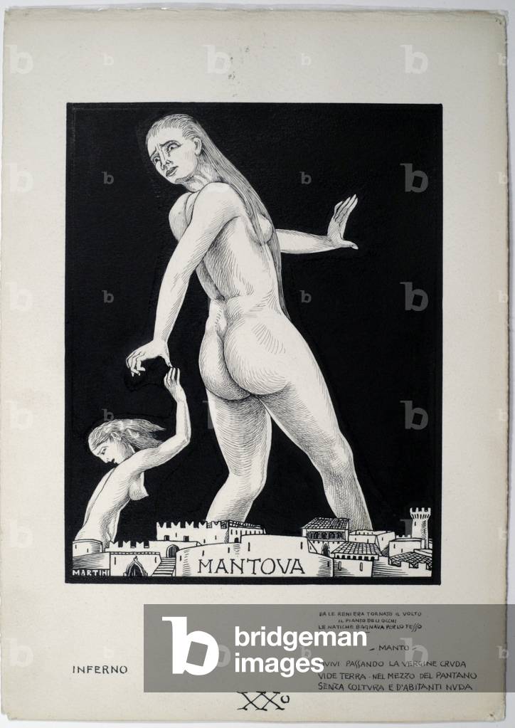 Dantesque Album (Album Dantesco), 1920-30 (pencil, Indian ink, gouache)