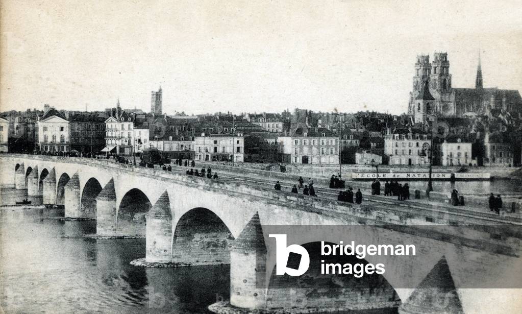 View of the bridge George V, in Orleans Postcard ca. 1915