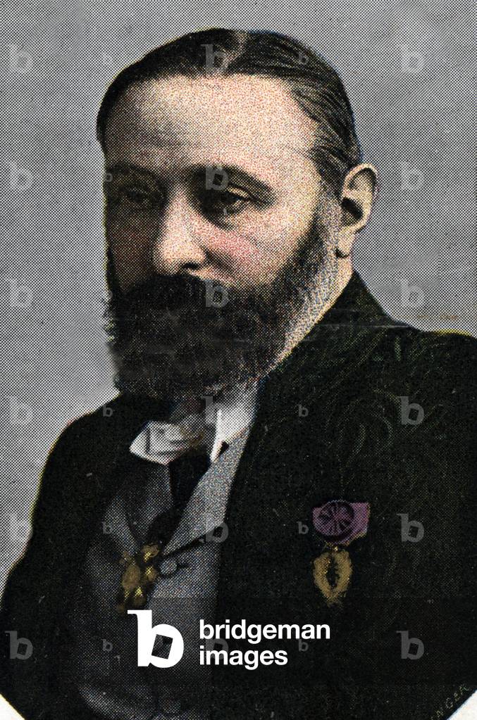Portrait of Sully Prudhomme (Armand Sully-Prudhomme dit) (Sully Prud'homme, Sully Prud'homme) (1839-1907), poet francais Early 20th century chromolithograph