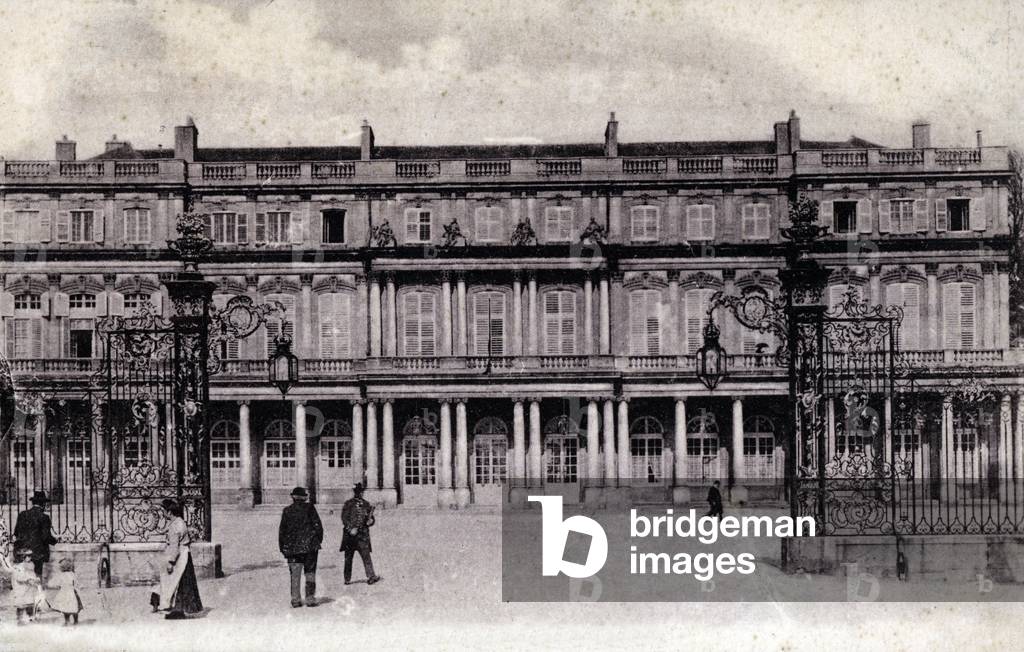 View of the Government Palace in Nancy, Lorraine - postcard 1910 ca Private collection