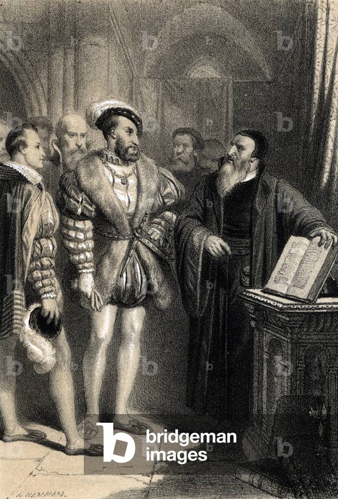 Immagine di Incisione "Il re di Francia Francois I (1494-1547)" 1862, b/w