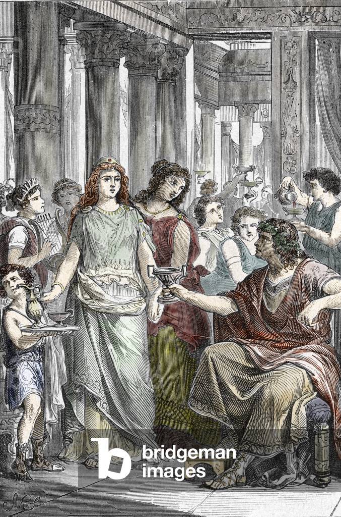 Die römische Prinzessin Placidia (Galla Placidia) (390-450) Tochter von Theodosius I., 410 von den Westgoten a