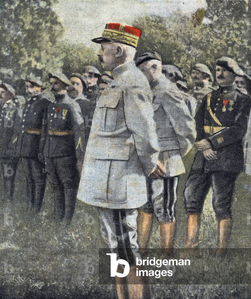 Portrait of General Denis Auguste Duchene (1862-1950) Illustration from “The pelerin”” 03/03/1918 Private collection Â