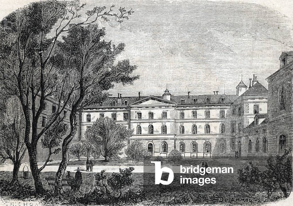 “Vue de l'Hôpital de la Pietie a Paris” (engraving) 1864