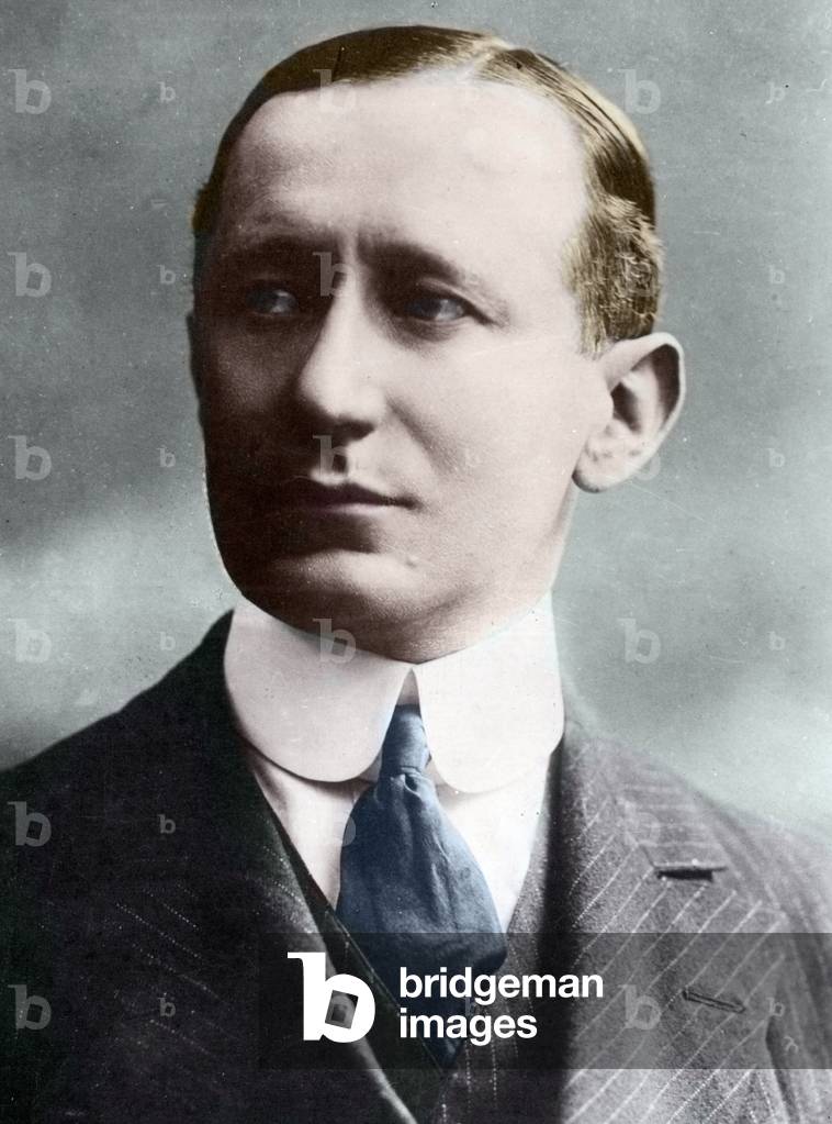 Porträt von Guglielmo Marconi (1874-1937), italienischer Physiker, Erfinder des Telegraphen